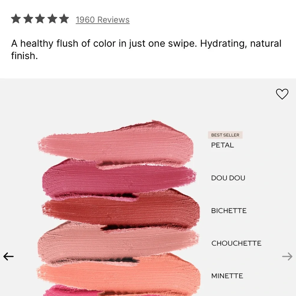 Westman Atelier Baby Cheeks Lip + Cheek Cream Blush Stick - DOU DOU-NWT - Picture 3 of 9